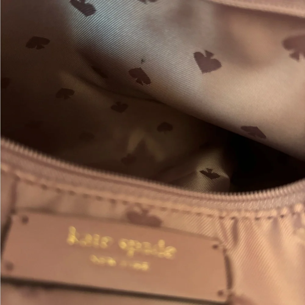 Kate Spade NWOT Mauve Leather Tote With Butterfly Leather Appliqués